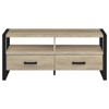 Coaster 48" James Farmhouse 2 Drawer Composite Wood TV Stand for TVs up to 50" Antique Pine - 4 of 4