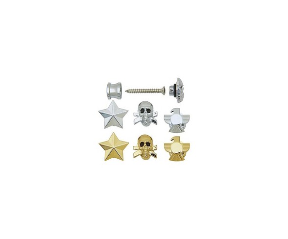 Grover-Trophy Custom Designed Strap Buttons Chrome Star