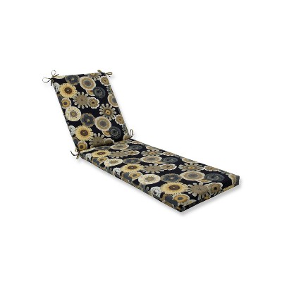 Crosby Indoor/Outdoor Chaise Lounge Cushion - Black - Pillow Perfect