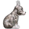 Old World Christmas Blown Glass Ornament for Christmas Tree, Pitbull Pup - 3 of 4