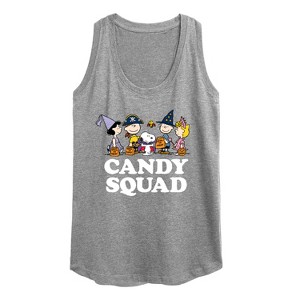 Women's - Peanuts - Candy Squad Graphic Racerback Tank - 1 of 4