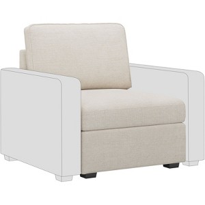 Belffin Chenille Middle Seat - Modular Storage Module with Skin-Friendly Fabric & Natural Hues - 1 of 4