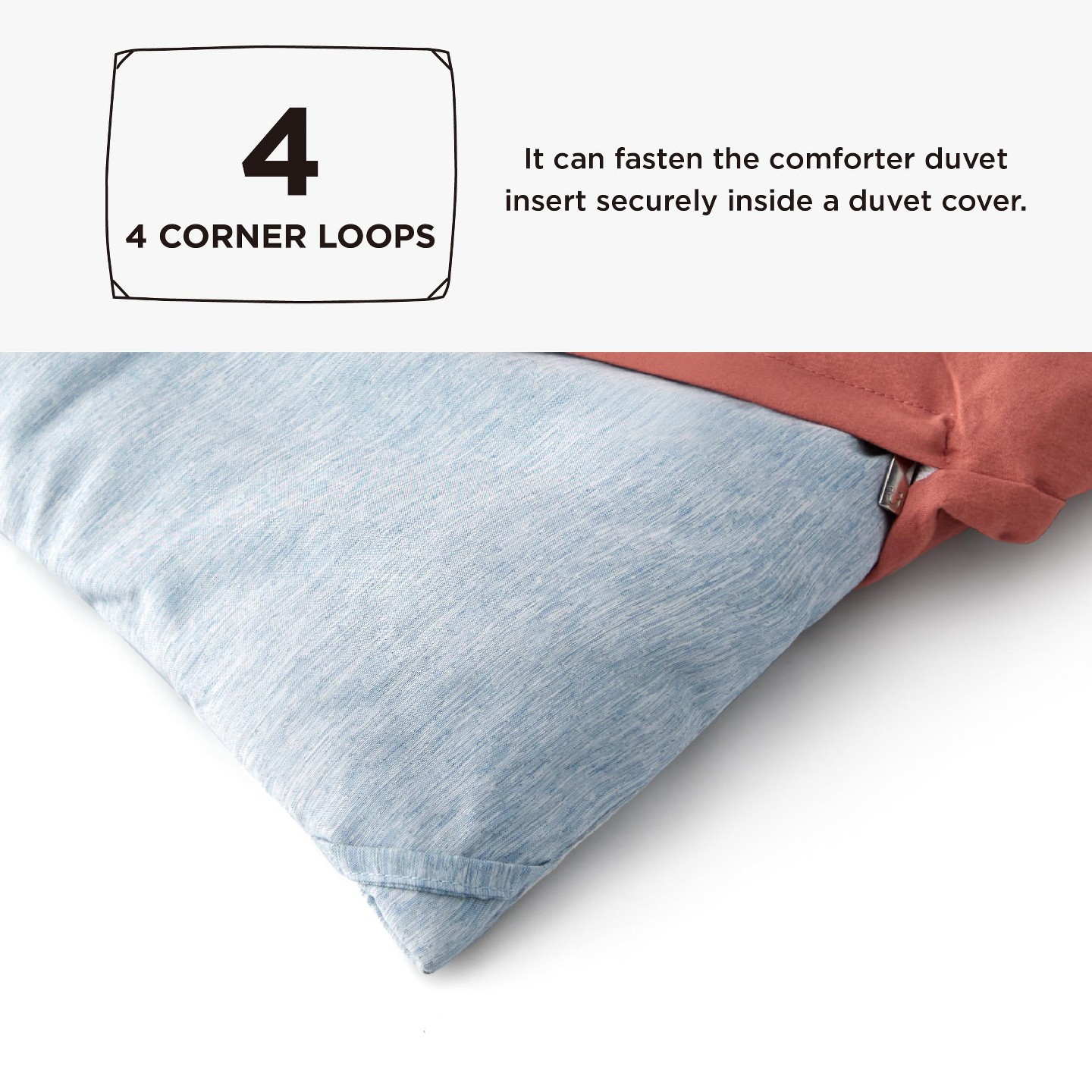 Комплект постельного белья Bedsure Comforter Set – Soft Bedding for All Seasons, Cationic Dyed 3-Piece Bed Set, Includes 1 Comforter and 102 Pillow Shams — фото 4