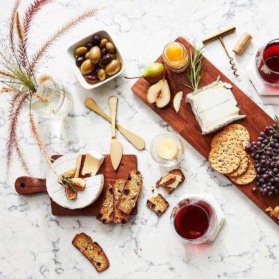 Eccentric Cross Serving Platter Cutting Board for Cheese 