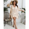Womens Swimsuit Cover Up Hollow Out Swimwear Beach Bathing Suit Bikini Coverups Regular - 4 of 4
