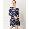 INSPIRE CHIC Women's Spring Floral Long Sleeves V Neck Casual Babydoll Tiered Dress - 3 of 4