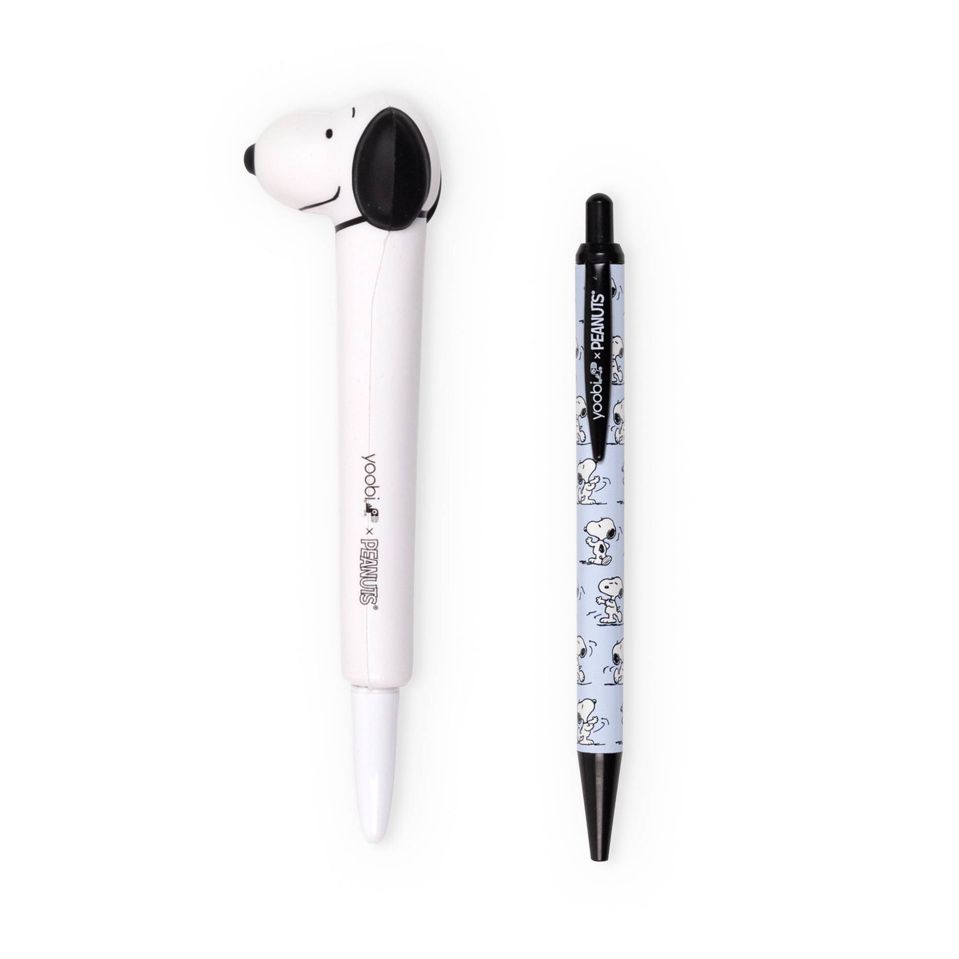Yoobi 2pk Peanuts Novelty Ballpoint Pen Snoopy, School Supplies