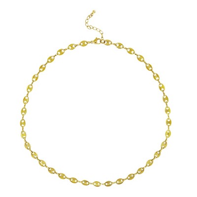 Slate by Rebl Gucci Link Chain Necklace  18K Gold Plated Stainless Steel