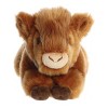 Aurora Medium Highland Cow Calf Miyoni Tots Adorable Stuffed Animal Brown 11" - 2 of 4