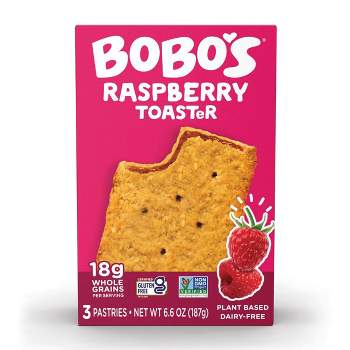 Bobo's Gluten Free Raspberry Toaster Pastries 3ct - 6.6oz