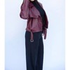 Women's Cayli Leather Jacket - falcon park - 3 of 4