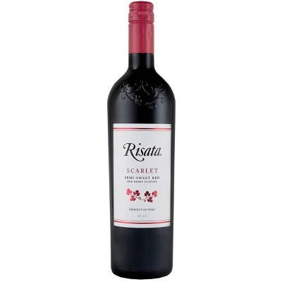 Risata Scarlet Semi-Sweet Red Wine - 750ml Bottle