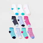 Girls' 10pk Lightweight Ankle Striped Socks - Cat & Jack™