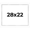 PosterPalooza | Modern Shadow Box 1" Depth White Picture Frame - UV Acrylic, Backing Board, Hanging Hardware - 2 of 4