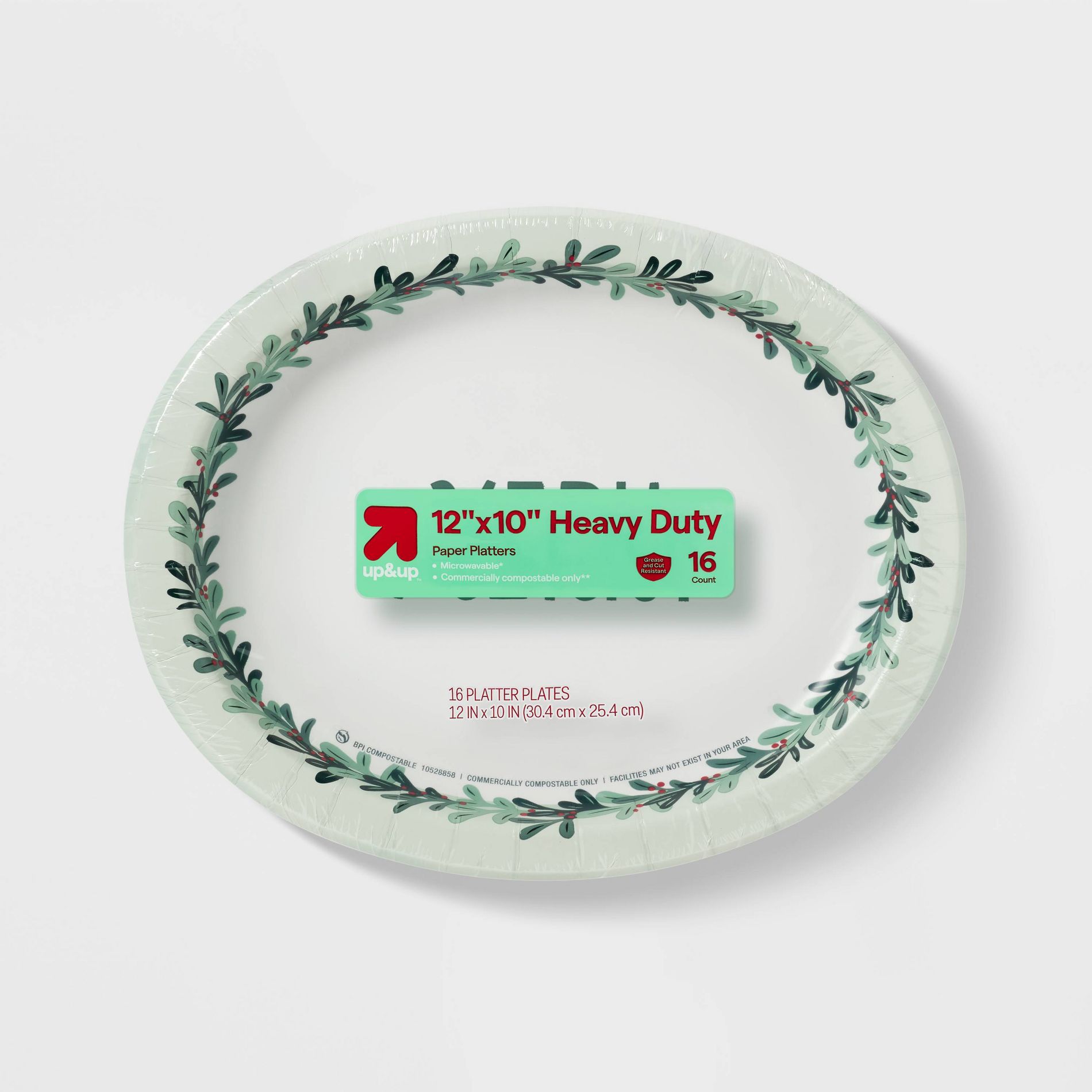 Holiday Disposable Platter - Very Merry - 16ct - up&up™