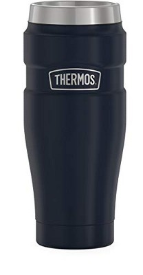 THERMOS Stainless King Vacuum-Insulated Travel Tumbler, 16 Ounce, Matte Blue