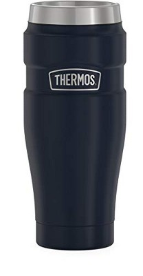 THERMOS Stainless King Vacuum-Insulated Travel Mug, 16 Ounce, Blue