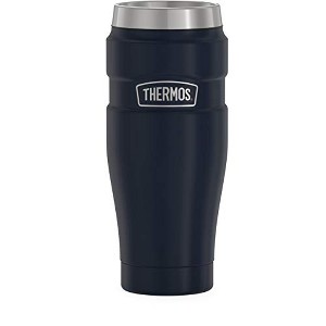 THERMOS Stainless King Vacuum-Insulated Travel Tumbler, 16 Ounce, Matte Blue - 1 of 4