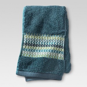 Geometric Hand Towel Cool - Threshold , Blue