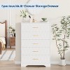 COZONY 5-Drawer Tall Dresser with Metal Handles, Modern Wood Storage Cabinet for Bedroom Closet Living Room Hallway - 4 of 4