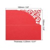 Unique Bargains Hollow Design Foldable Wedding Table Name Place Cards 50 Pcs - 2 of 4