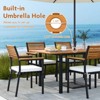 Tangkula 7-Piece Patio Furniture Set Outdoor Dining Chair Set for 6 w/ Acacia Wood & Metal Frame - 3 of 4