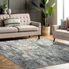 Washable Modern Abstract Rug Non Slip Low Pile Rug Soft Contemporary Throw Floor Cover Foldable Indoor Carpet for Living Room Bedroom - 2 of 4