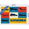 Trends International DC Comics Batman: 85th Anniversary - Minimalist The Batmobiles Framed Wall Poster Prints - 3 of 4