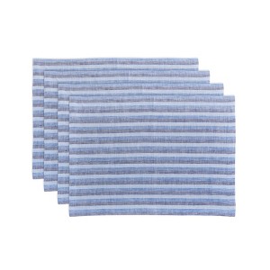 Solino Home Striped Linen Placemats | Bistro Stripe - 1 of 4