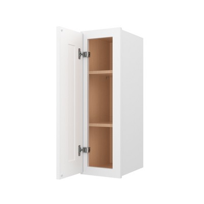 HOMLUX Easy-DIY 09 in W x 12 in D x 30 in H in Royal White Plywood Ready to Assemble Wall Kitchen Cabinet