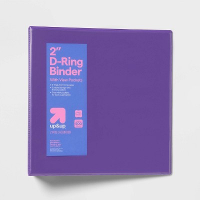 2" 3 Ring Binder Clear View - up&up™