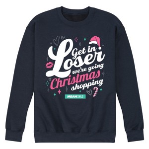Men's - Mean Girls - Get In Loser Christmas Shopping Graphic Fleece Sweatshirt - 1 of 4