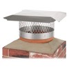 Draft King SS815U Single Flue Round 24 Gauge Slip-In Chimney Cover for 13.5"-14.5" Masonry Chimneys with Expanded Metal Mesh and Welded Legs - 4 of 4