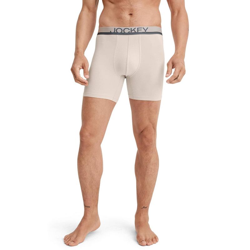 Jockey Men's Casual Cotton Stretch 6" Boxer Brief - 3 Pack, 2 of 4