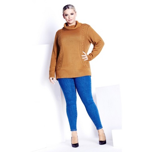 Plus size cable knit sweater outlet tights