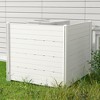 Tangkula Privacy Fence Screen 48" L x 46" H Air Conditioner Fence w/ 5 Ground Stakes Outside - 2 of 4