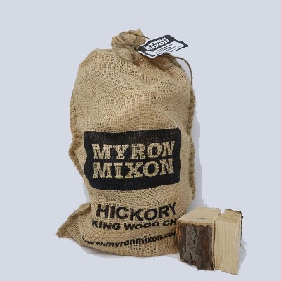 Myron Mixon Smokers BBQ Wood Chunks for Adding Flavor and Aroma to Smoking and Grilling at Home in the Backyard or Campsite, Hickory