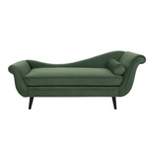 Calvert Contemporary Scroll Arms Velvet Chaise Lounge - Christopher Knight Home