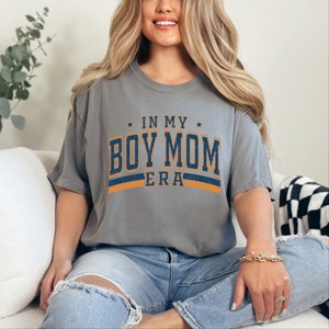 Simply Sage Market Boy Mom Era Varsity Garment Dyed Tee - 1 of 4