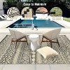 Camping Rug for Balcony Washable Easy-Clean Non-Slip Carpet Modern Boho Plastic Carpet Stain-Resistant RV Area Rug for Patio Picnic Beach - 3 of 4