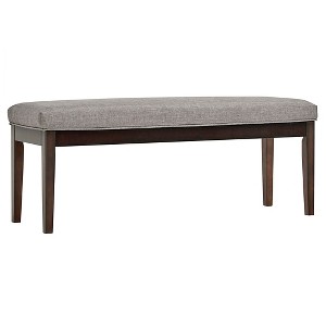 Quinby Linen Bench - Smoke - Inspire Q, Grey