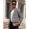 Men's Two - Button Single Blazer, Stylish and Versatile Suit Jacket for Formal and Casual Occasions - 3 of 4