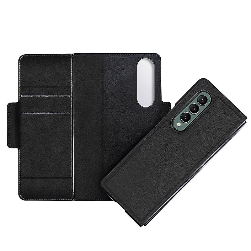 SaharaCase Leather Folio Wallet Case for Samsung Galaxy Z Fold3 5G Black (CP00112), 2 of 7