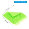 Unique Bargains DIY Crafts Halloween Gnome Beard Plush Fluffy Faux Fur Fabric Square Patches - 2 of 4