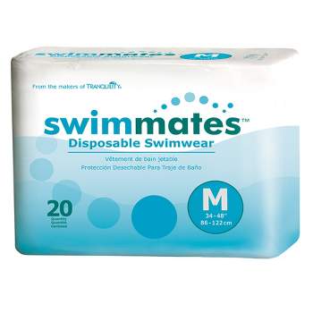 Swimmates Adult Swim Underwear, Pull-up With Tear-away Side Seams, Large  (44- 54 Waist), 18 Count Bag : Target