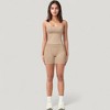 Anna-Kaci Active Women's Seamless Activewear Tank Top with Adjustable Spaghetti Straps and Fitted Contour Design - 2 of 4