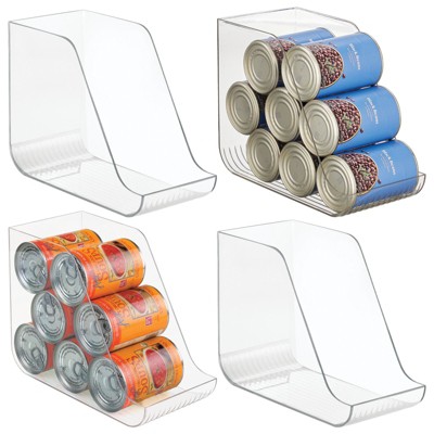 Refrigerator Bins for Food Storage - Multipurpose Stackable Clear Plastic  Fridge Organizers with Handles and 4 Precut Shelf liners - HomeItUsa