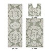 Medallion Collection 3 Piece 100% Cotton Tufted Bathroom Rug Set  with Non-Slip Backing, Machine Washable, Tumble Dry Bath Mat - 2 of 4