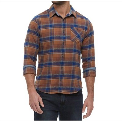 Men's Ironwood Long Sleeve Heather Flannel Shirt - Flags & Anthem