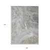 Silver Gray And Taupe Abstract Washable Indoor Outdoor Area Rug - 3 of 4